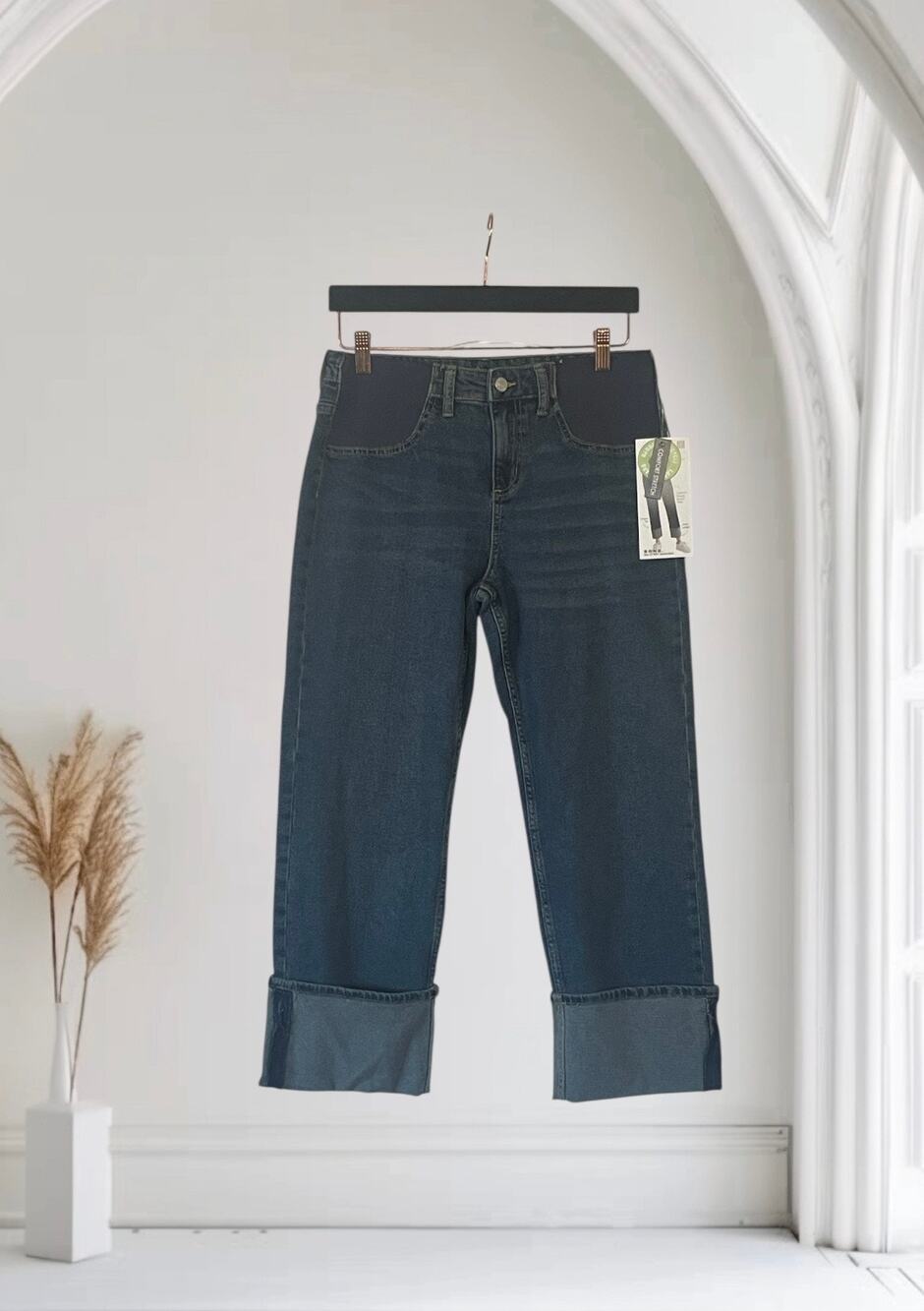 S.O.N.G. Straight Leg Blue Cotton Jeans Size Medium